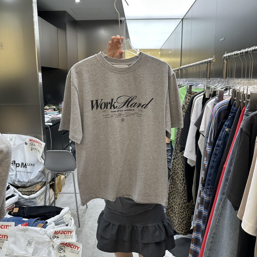MADCITY東大門㊣直郵女裝新品25秋冬真品人氣職業休閑熱賣T恤MADCITYT恤圖色3