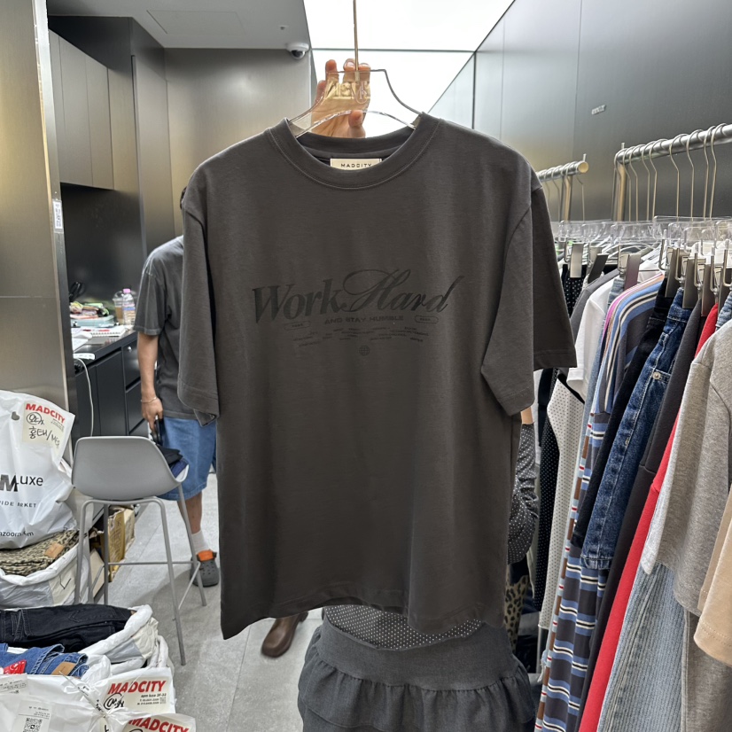 MADCITY東大門㊣直郵女裝新品25秋冬真品人氣職業休閑熱賣T恤MADCITYT恤圖色4