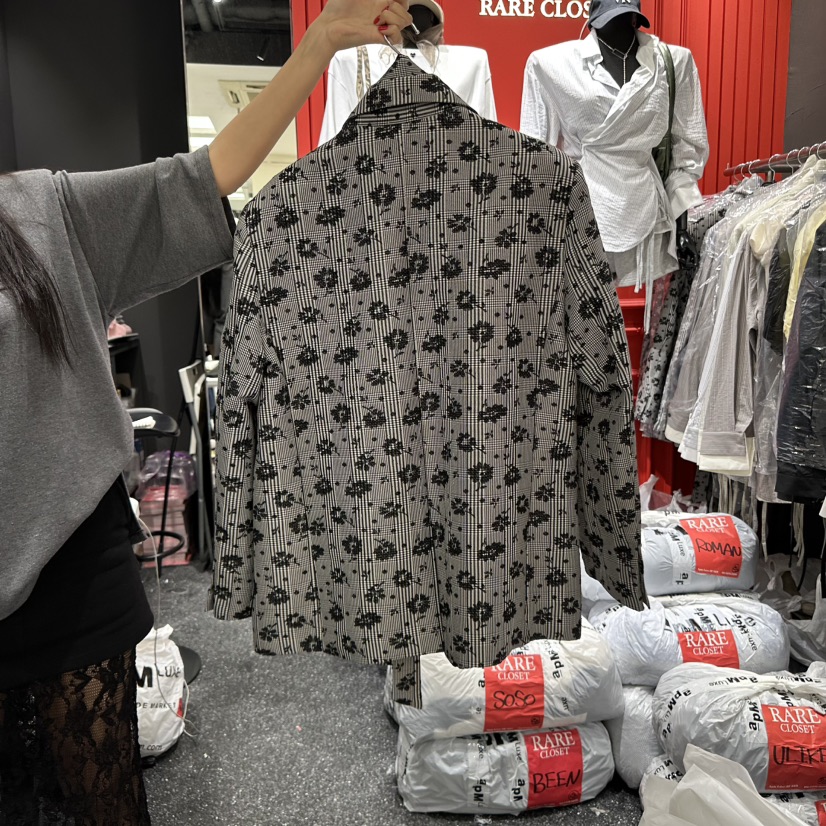 RARE CLOSET韓國代購㊣女裝新款真品休閑推薦時尚25秋冬夾克RARE CLOSET夾克