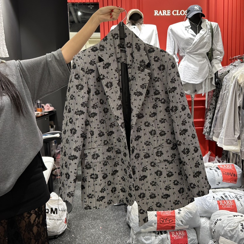 RARE CLOSET韓國代購㊣女裝新款真品休閑推薦時尚25秋冬夾克RARE CLOSET夾克圖色2