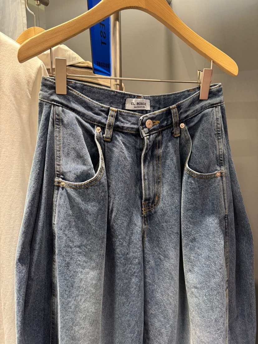 EL BOSQUE東大門㊣實拍女裝新品時尚熱賣人氣職業推薦牛仔褲EL BOSQUE牛仔褲