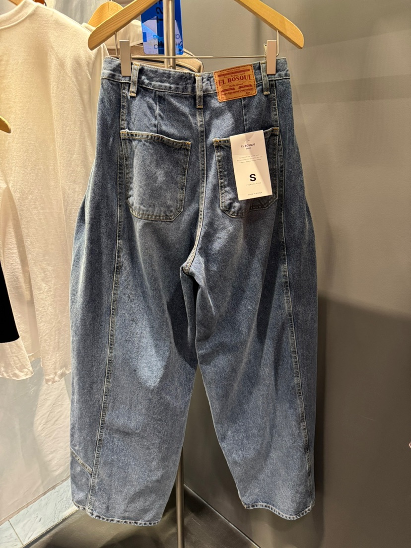 EL BOSQUE東大門㊣實拍女裝新品時尚熱賣人氣職業推薦牛仔褲EL BOSQUE牛仔褲