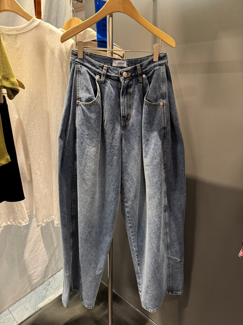 EL BOSQUE東大門㊣實拍女裝新品時尚熱賣人氣職業推薦牛仔褲EL BOSQUE牛仔褲圖色1