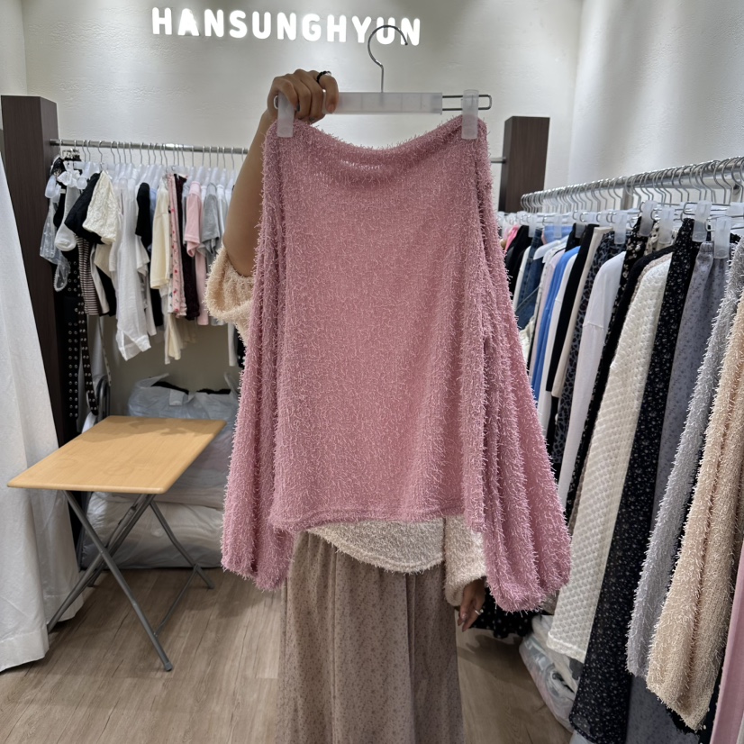 HANSUNGHYUN東大門㊣直郵女裝新品時尚熱賣休閑人氣25秋冬針織衫HANSUNGHYUN針織衫圖色3