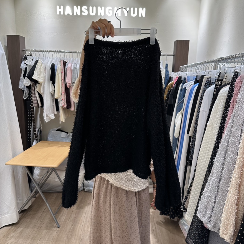 HANSUNGHYUN東大門㊣直郵女裝新品時尚熱賣休閑人氣25秋冬針織衫HANSUNGHYUN針織衫圖色4