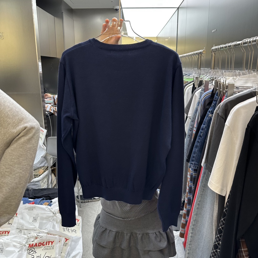 MADCITY東大門㊣代購女裝新款職業熱賣休閑人氣25秋冬長袖T恤MADCITY長袖T恤