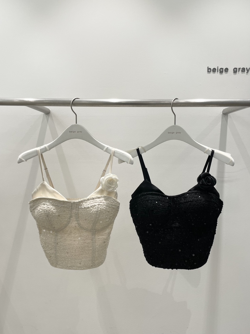 BEIGE GRAY韓國代購㊣女士新品推薦25秋冬職業休閑吊帶背心BEIGE GRAY吊帶/背心