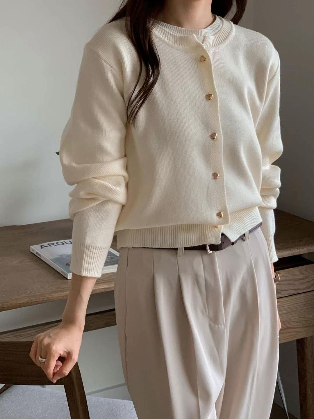 FOUND東大門㊣代購女士新款人氣25秋冬熱賣職業休閑推薦針織衫FOUND針織衫圖色1