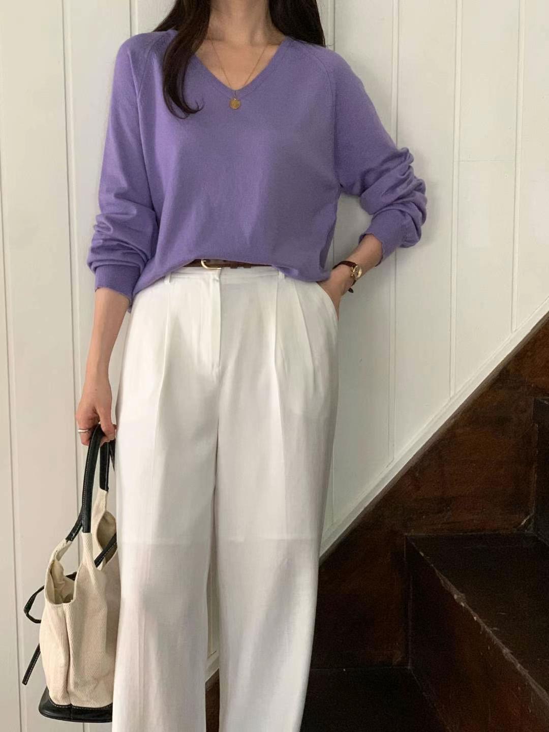 FOUND東大門㊣代購女裝新品人氣25秋冬職業休閑真品熱賣針織衫FOUND針織衫
