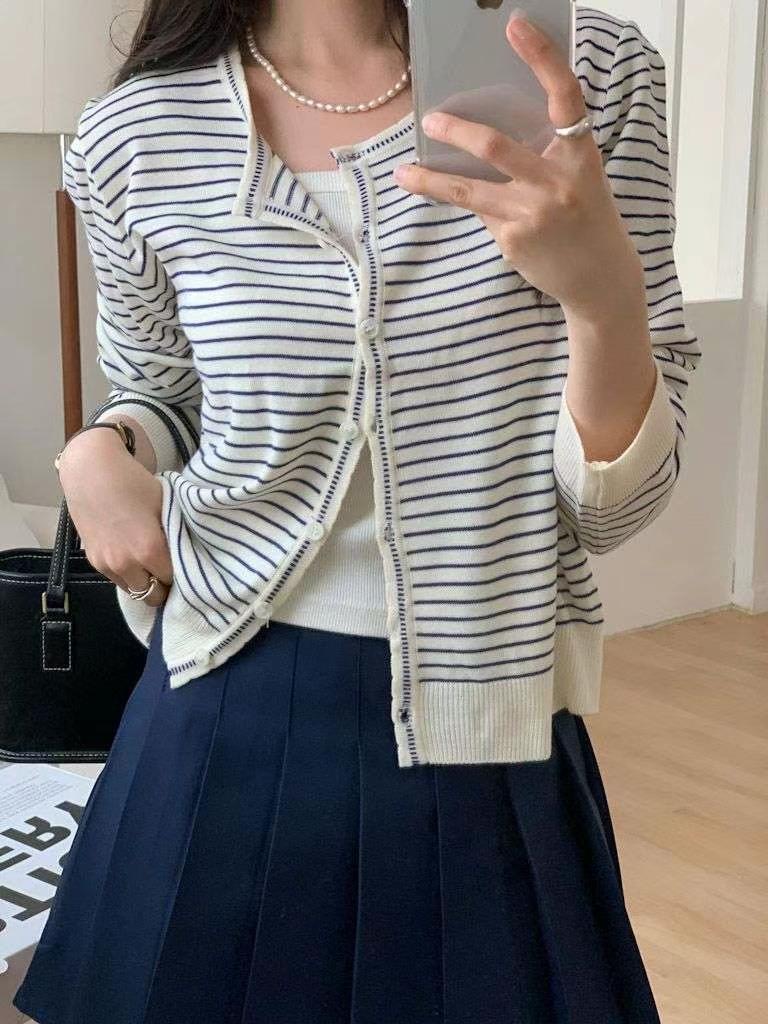FOUND韓國代購㊣女士新品職業時尚推薦人氣休閑真品熱賣針織衫FOUND針織衫圖色1