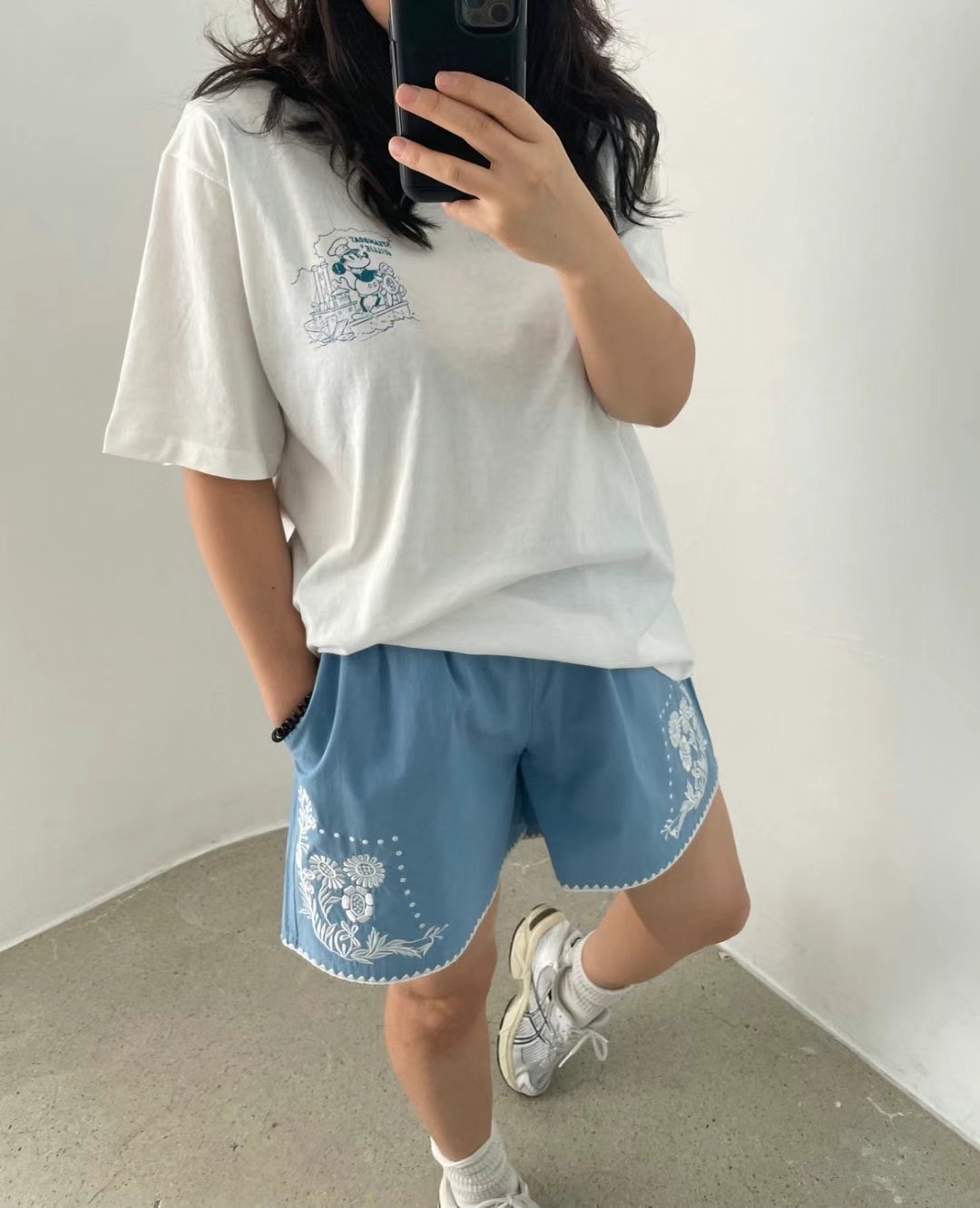 LABELPLUS31東大門㊣代購女裝新款25秋冬人氣職業真品短褲刺繡LABELPLUS31短褲