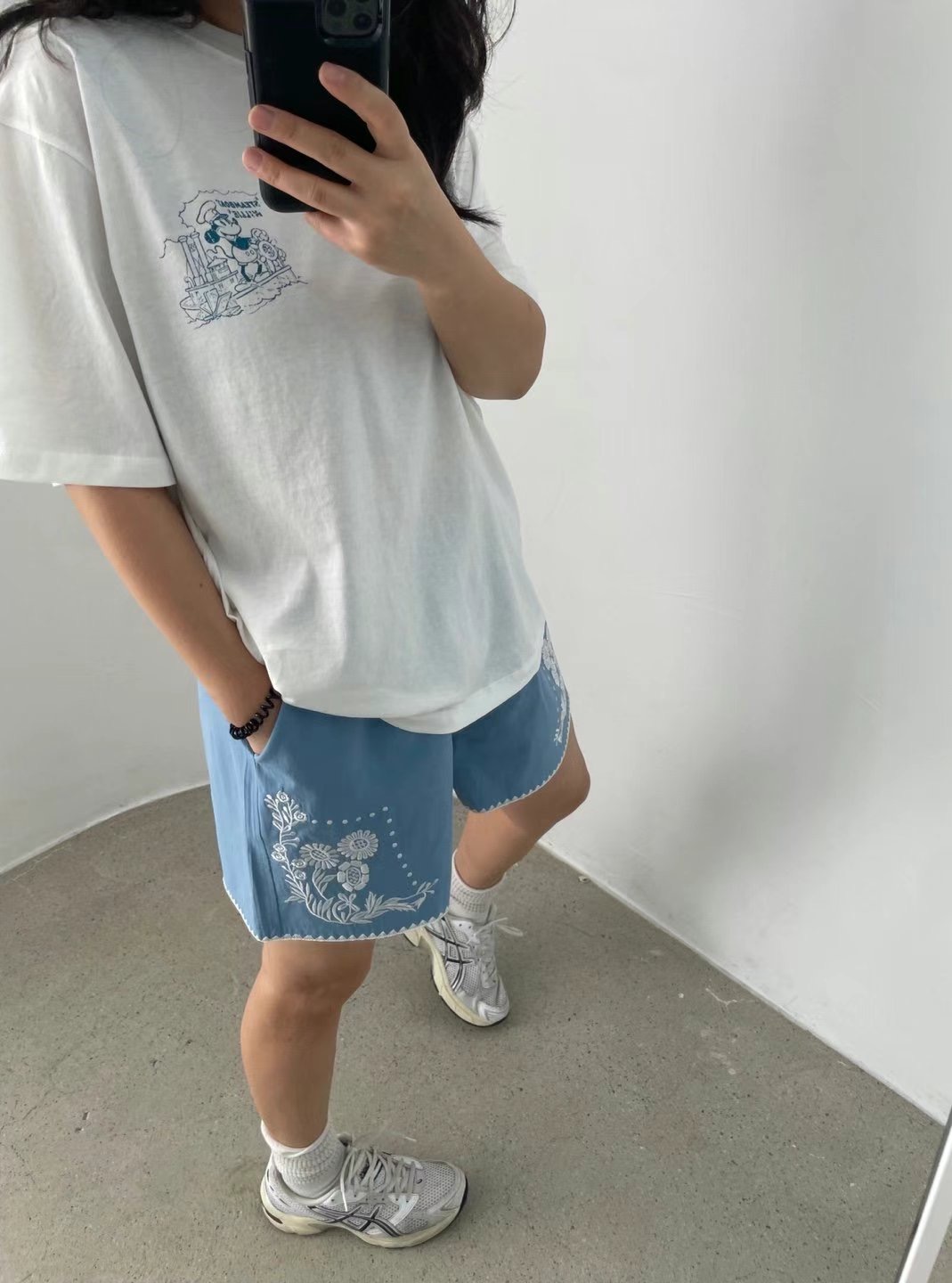 LABELPLUS31東大門㊣代購女裝新款25秋冬人氣職業真品短褲刺繡LABELPLUS31短褲