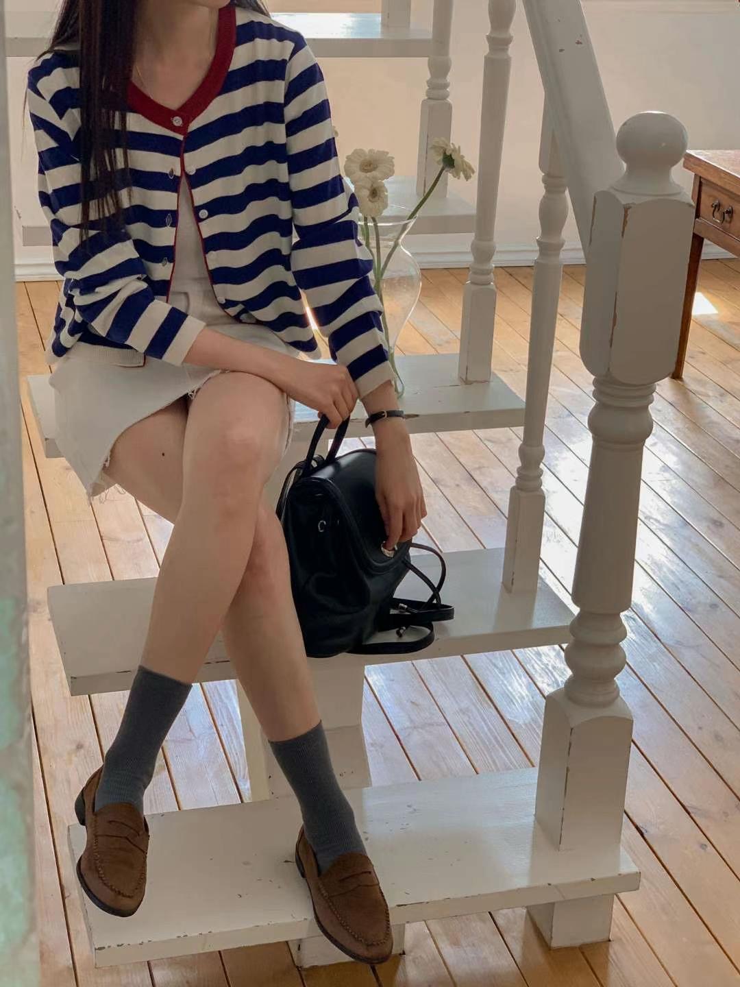 FOUND韓國代購㊣女裝新款25秋冬職業推薦人氣時尚熱賣針織衫FOUND針織衫