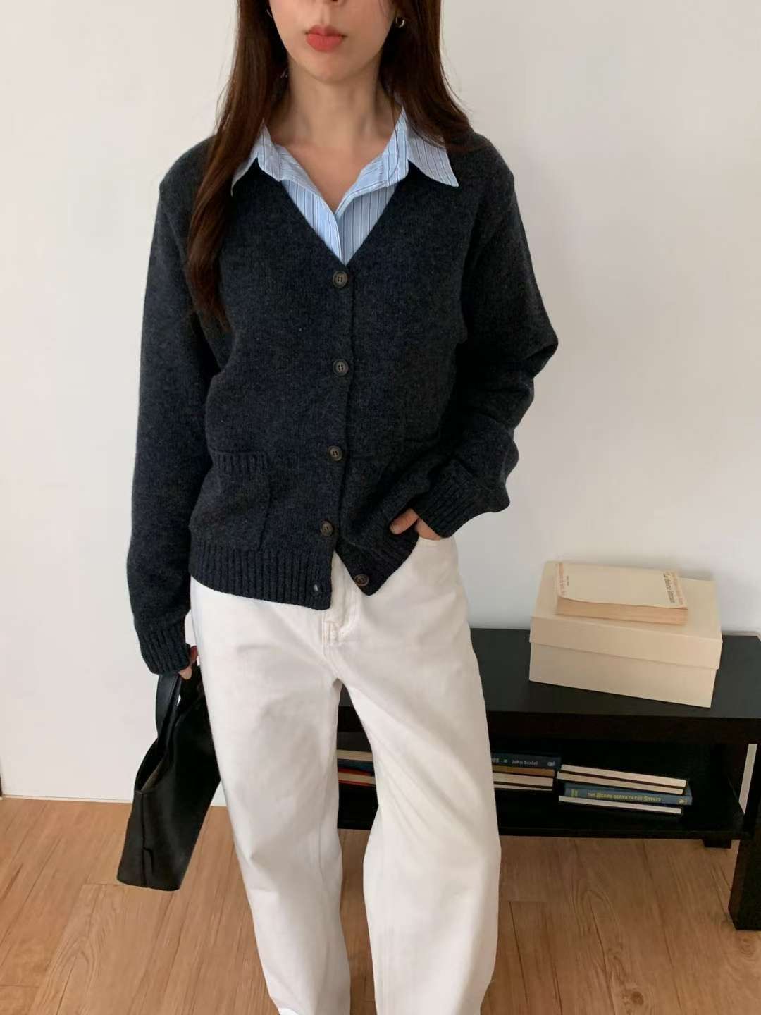 FOUND東大門㊣實拍女裝新品熱賣推薦人氣休閑25秋冬時尚針織衫FOUND針織衫圖色4