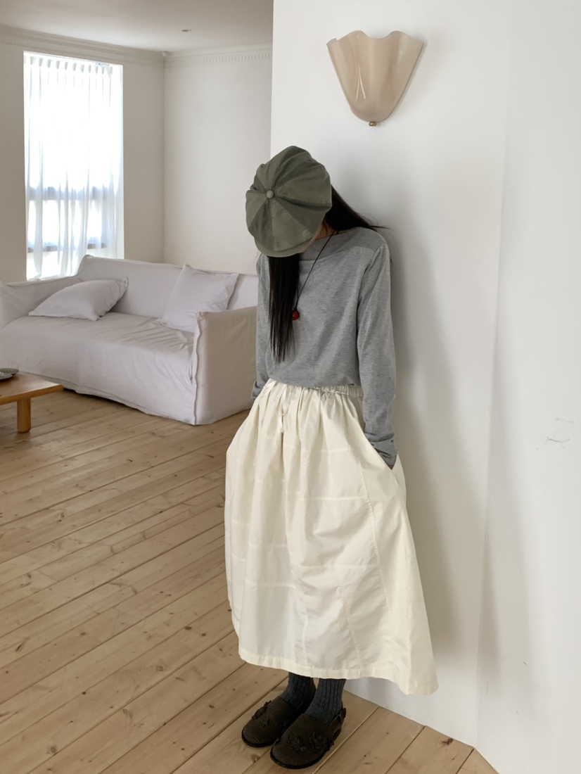 PEBBLE韓國代購㊣女裝新品熱賣時尚25秋冬真品推薦長袖T恤船領PEBBLE/LAYER長袖T恤