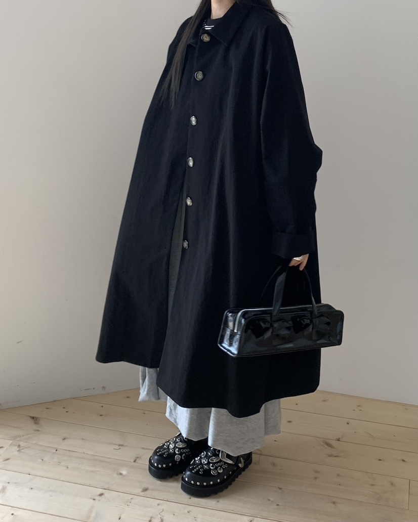 PEBBLE東大門㊣實拍女士新款推薦25秋冬真品熱賣職業長款風衣PEBBLE/LAYER長款風衣