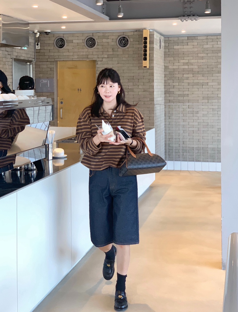 COURGETTE韓國代購㊣女士新款職業休閑推薦25秋冬熱賣長袖T恤COURGETTE長袖T恤