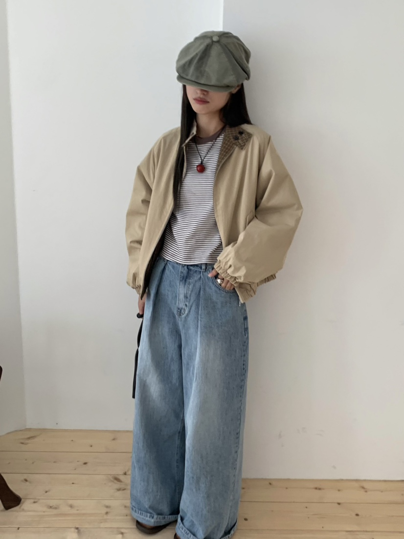 PEBBLE東大門㊣代購女裝新款職業時尚人氣真品25秋冬牛仔褲PEBBLE/LAYER牛仔褲