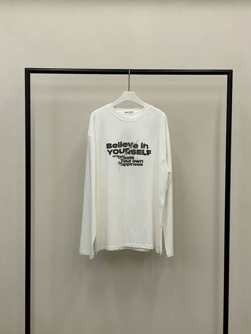 MUCH MORE韓國直郵㊣女裝新品時尚真品人氣熱賣推薦長袖T恤MUCH MORE長袖T恤圖色1