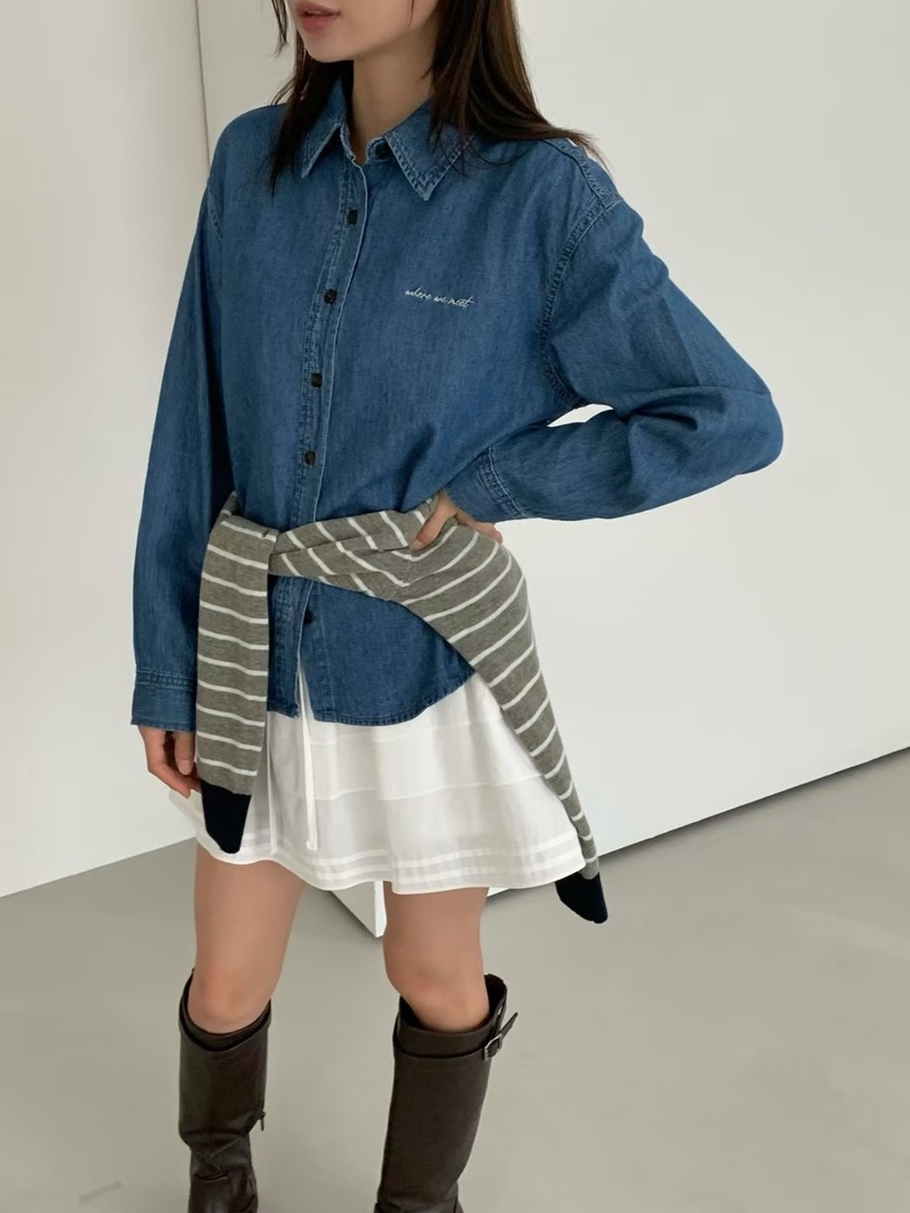 ANOU東大門㊣實拍女裝新品人氣休閑真品時尚熱賣襯衫蕾絲衫ANOU襯衫/蕾絲衫