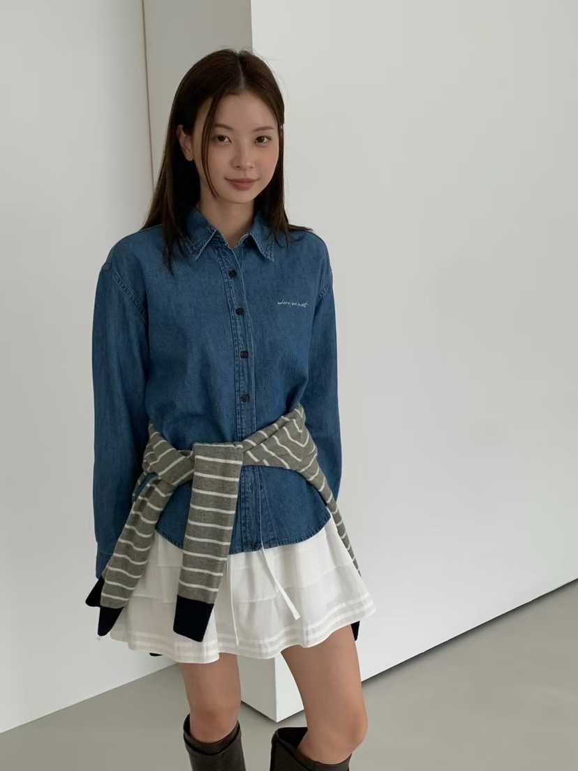 ANOU東大門㊣實拍女裝新品人氣休閑真品時尚熱賣襯衫蕾絲衫ANOU襯衫/蕾絲衫