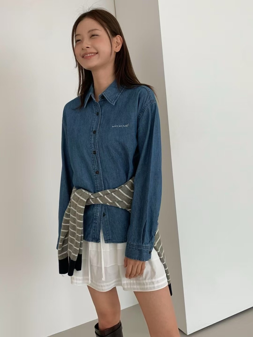 ANOU東大門㊣實拍女裝新品人氣休閑真品時尚熱賣襯衫蕾絲衫ANOU襯衫/蕾絲衫