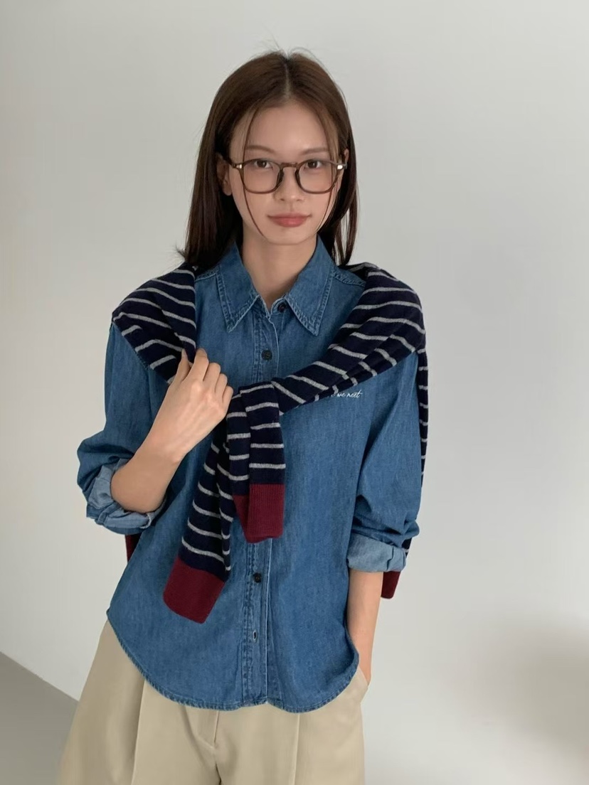 ANOU東大門㊣實拍女裝新品人氣休閑真品時尚熱賣襯衫蕾絲衫ANOU襯衫/蕾絲衫