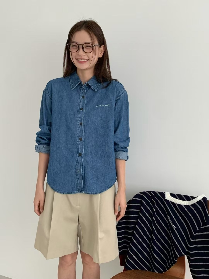 ANOU東大門㊣實拍女裝新品人氣休閑真品時尚熱賣襯衫蕾絲衫ANOU襯衫/蕾絲衫