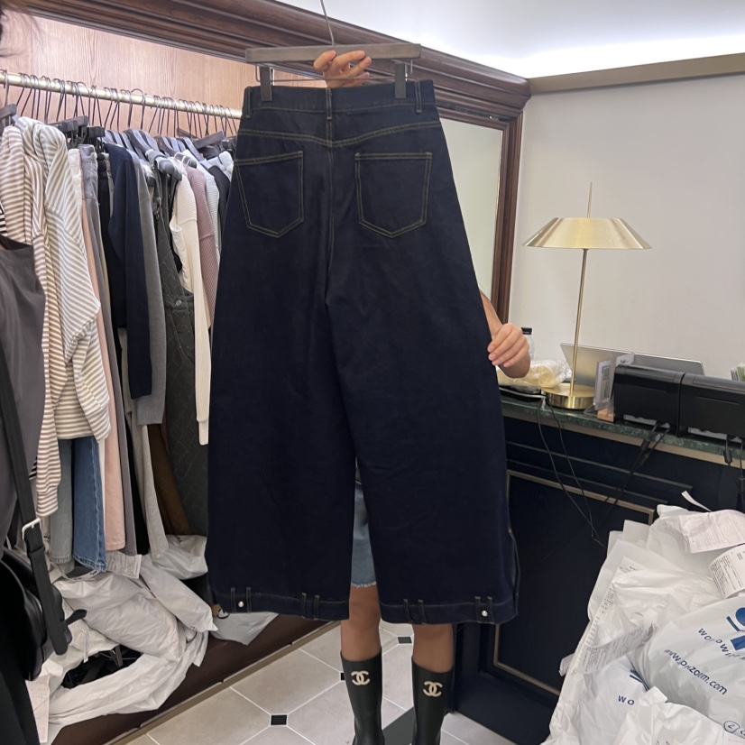 VIRKIN東大門㊣直郵女裝新款時尚熱賣人氣推薦真品25秋冬牛仔褲VIRKIN牛仔褲