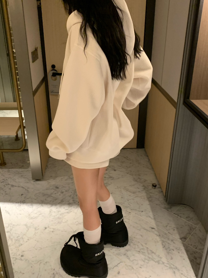 VIRKIN東大門㊣代購女裝新款推薦25秋冬休閑時尚衛衣拉鏈連帽VIRKIN衛衣