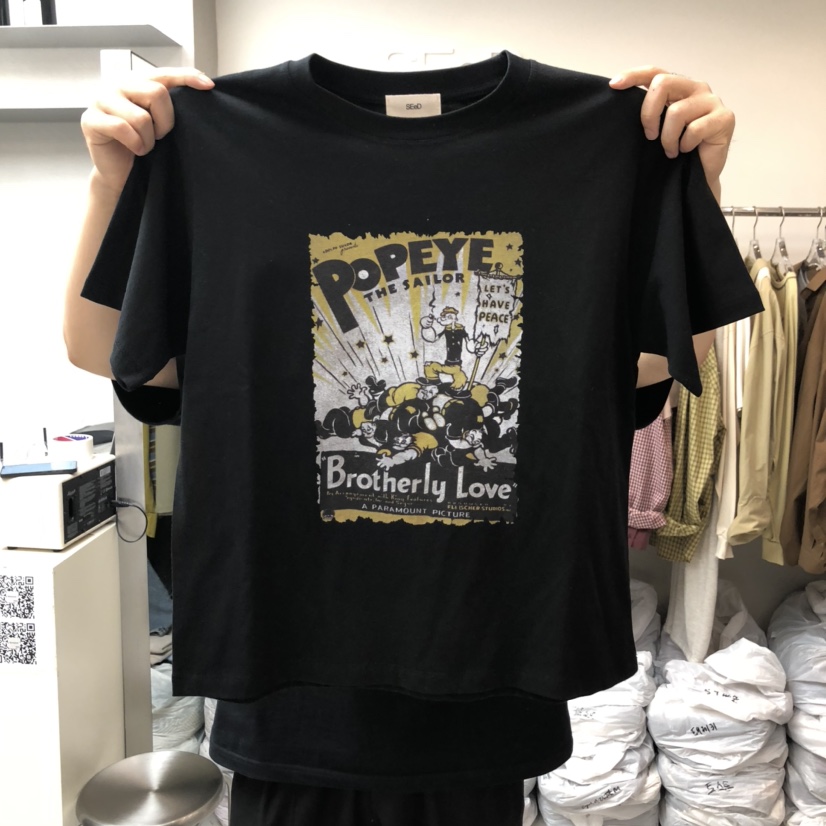 LEESEED-A東大門㊣實拍女裝新品推薦真品熱賣時尚25秋冬T恤SEeD/LEESEEDT恤圖色1