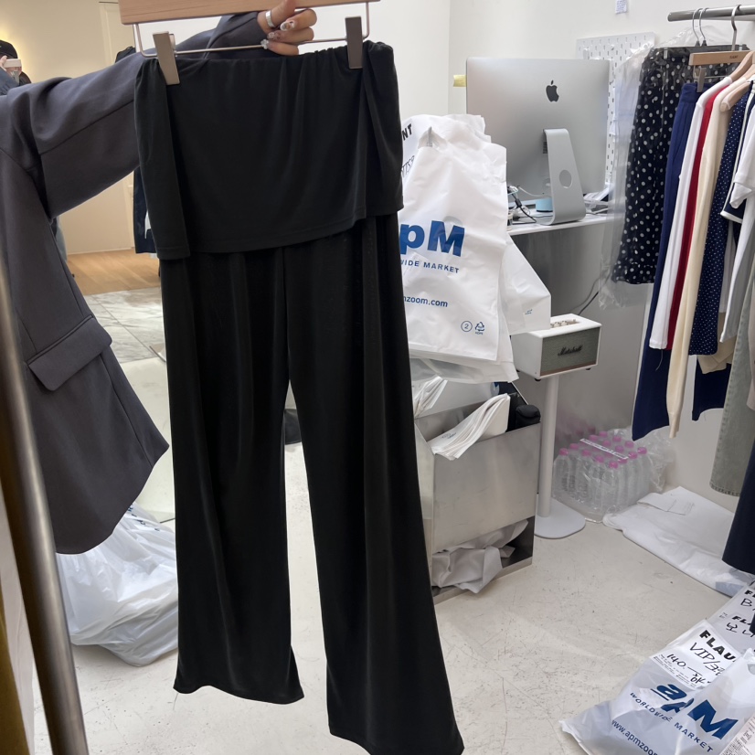 FLAUNT東大門㊣實拍女士新品人氣25秋冬職業時尚推薦休閑裙褲FLAUNT裙褲圖色2