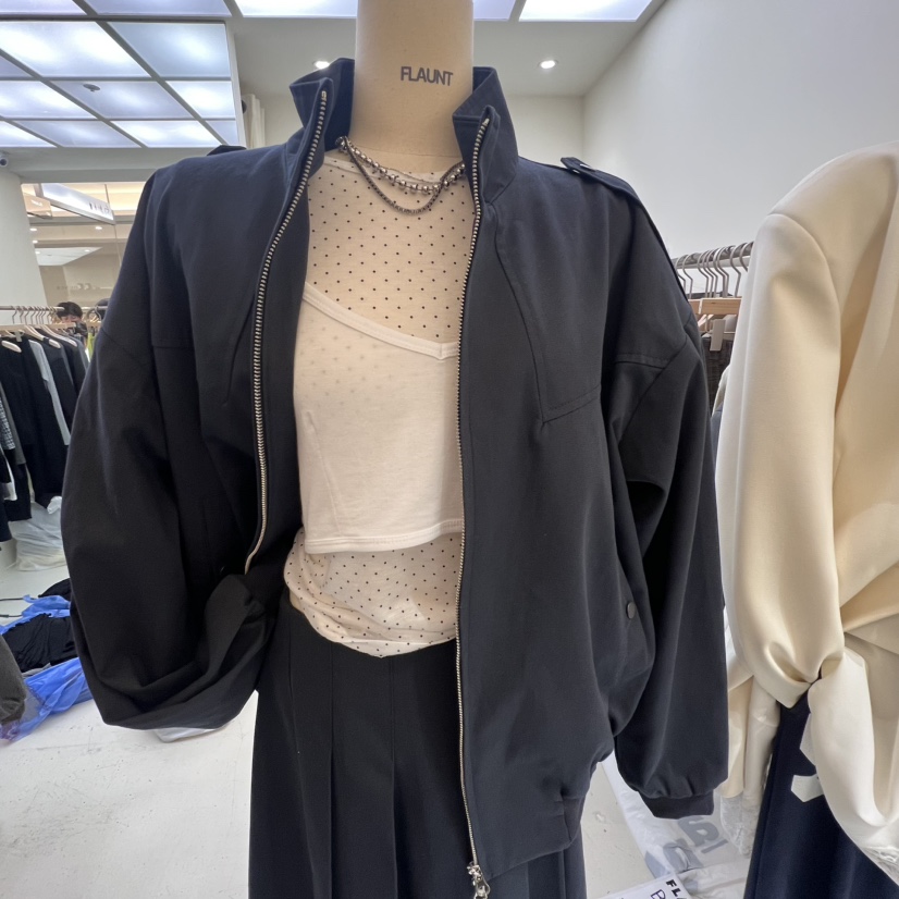 FLAUNT東大門㊣直郵女裝新品推薦真品熱賣人氣25秋冬職業夾克FLAUNT夾克圖色2