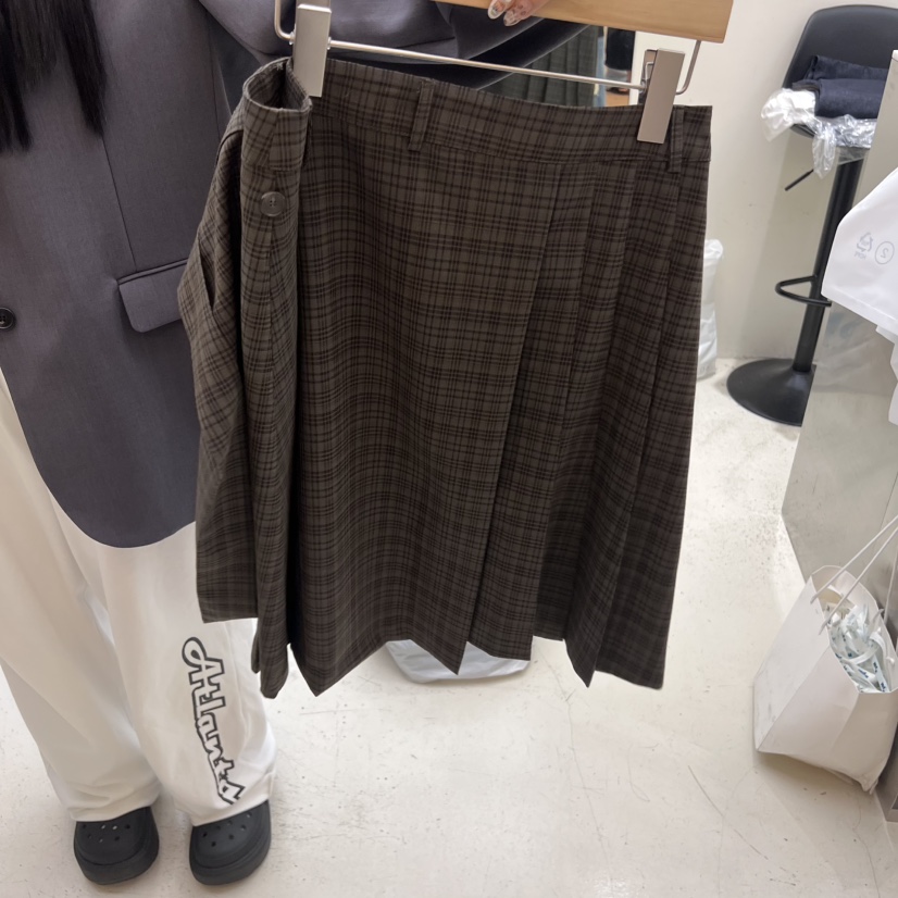 FLAUNT東大門㊣代購女裝新品人氣25秋冬推薦熱賣時尚休閑短裙FLAUNT短裙
