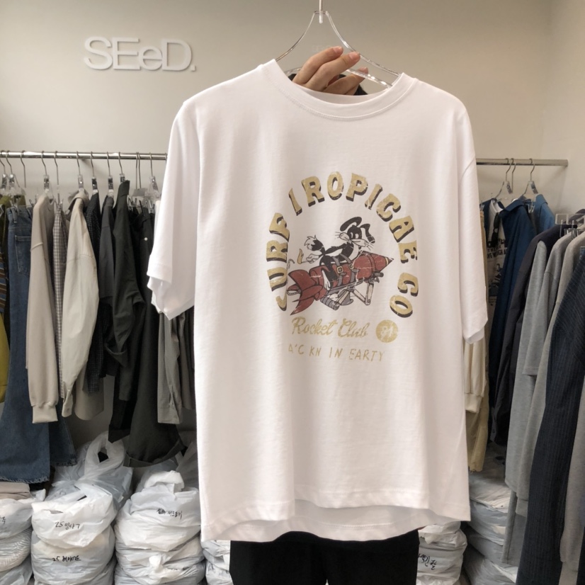 LEESEED-A韓國代購㊣女裝新款熱賣時尚人氣真品職業25秋冬T恤SEeD/LEESEEDT恤圖色2