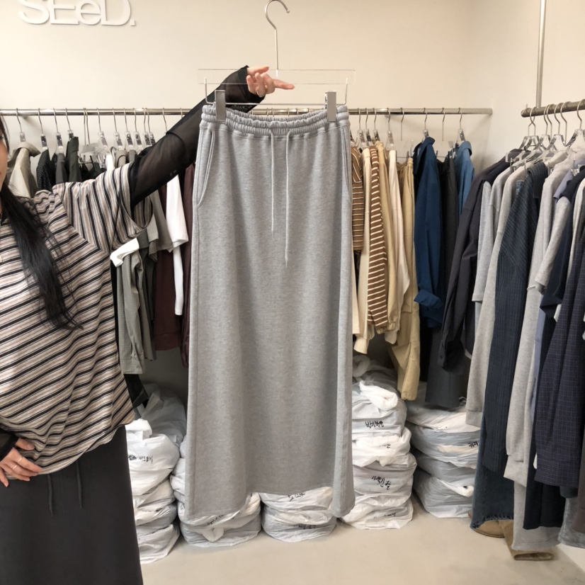 LEESEED-A東大門㊣直郵女士新款時尚人氣真品休閑熱賣長裙SEeD/LEESEED長裙圖色2