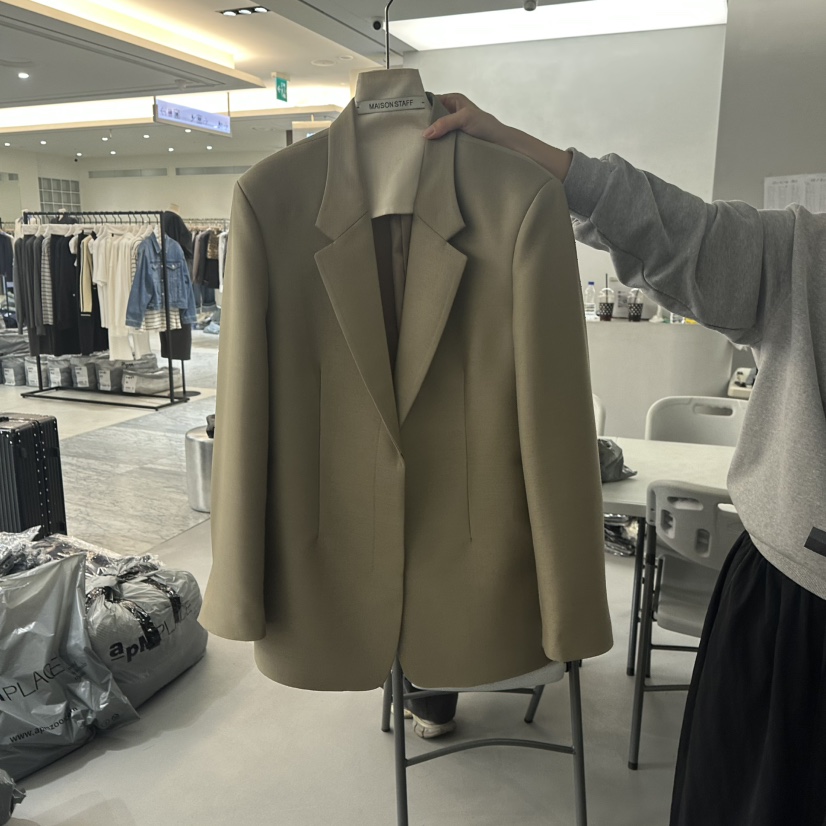 DOUBLE STANDARD/LE SMOKING/MAISONSTAFF韓國代購㊣女裝新款熱賣夾克MAISONSTAFF夾克圖色1