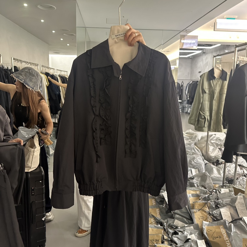 DOUBLE STANDARD/LE SMOKING/MAISONSTAFF韓國直郵㊣女裝新品人氣夾克MAISONSTAFF夾克圖色2