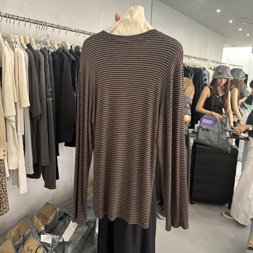 DOUBLE STANDARD/LE SMOKING/MAISONSTAFF東大門㊣代購女士新品熱賣長袖T恤MAISONSTAFF長袖T恤