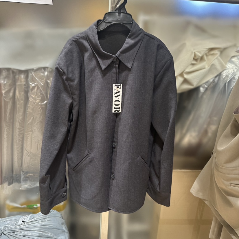 FAVOR-P東大門㊣直郵女士新品真品熱賣時尚休閑25秋冬夾克FAVOR夾克圖色2