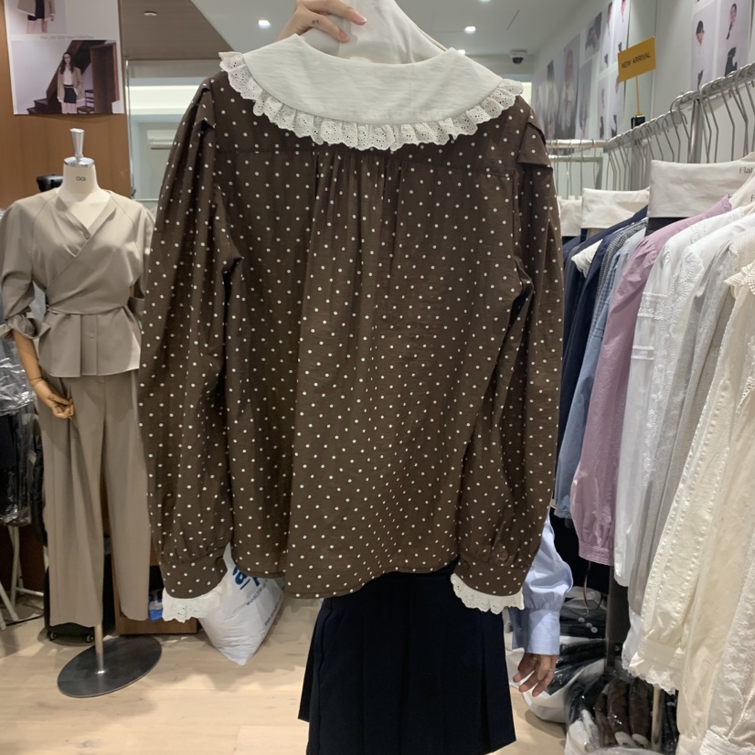 OGI東大門㊣實拍女士新款職業人氣時尚熱賣真品休閑襯衫蕾絲衫FLat OGI襯衫/蕾絲衫