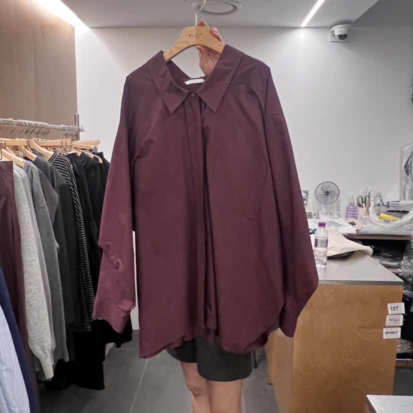 BLAIR韓國直郵㊣女士新品時尚真品熱賣25秋冬襯衫蕾絲衫寬松BLAIR seoul襯衫/蕾絲衫
