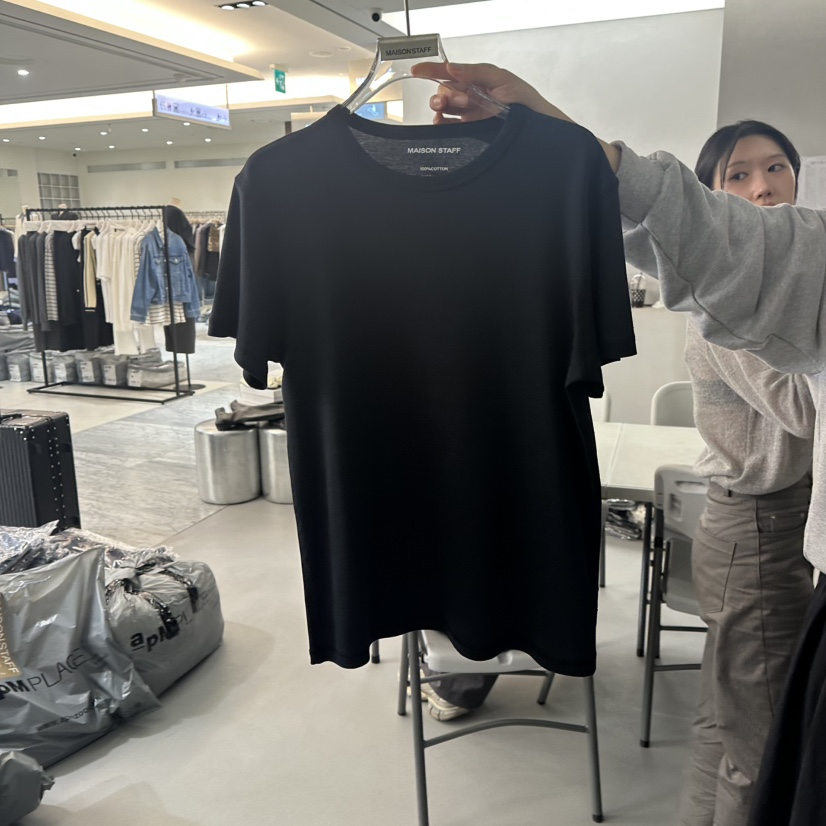 DOUBLE STANDARD/LE SMOKING/MAISONSTAFF韓國代購㊣女裝新品25秋冬T恤MAISONSTAFFT恤圖色2