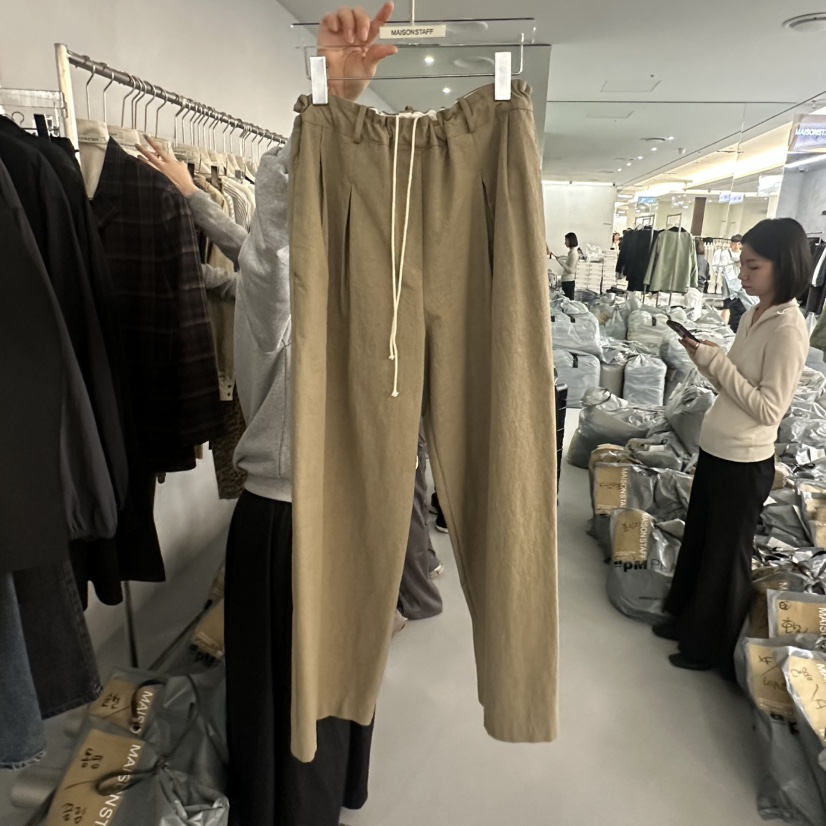 DOUBLE STANDARD/LE SMOKING/MAISONSTAFF韓國代購㊣女士新款時尚休閑褲MAISONSTAFF休閑褲圖色1