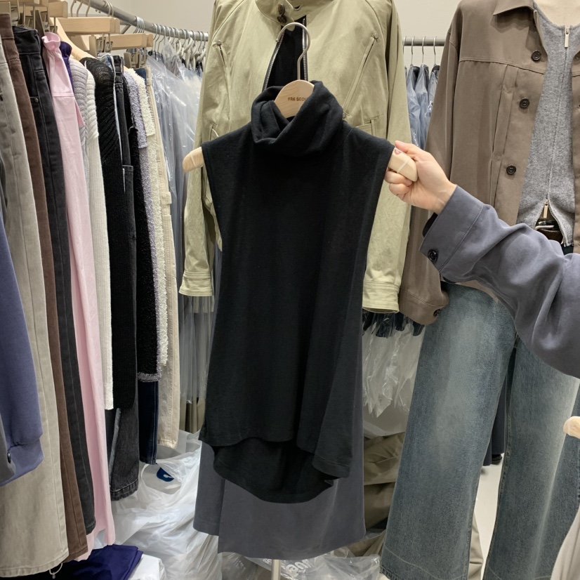 FRE東大門㊣實拍女士新品人氣職業熱賣推薦真品25秋冬吊帶背心FRE吊帶/背心圖色3