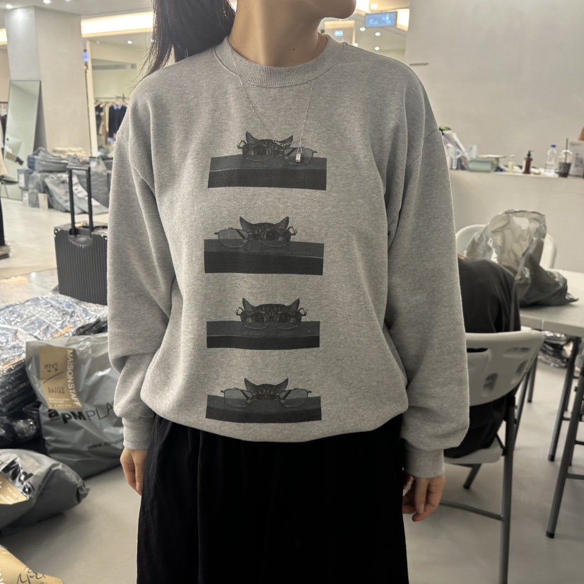 DOUBLE STANDARD/LE SMOKING/MAISONSTAFF東大門㊣代購女士新款25秋冬衛衣MAISONSTAFF衛衣圖色2
