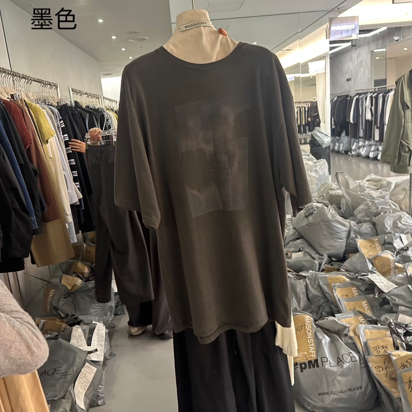 DOUBLE STANDARD/LE SMOKING/MAISONSTAFF東大門㊣實拍女裝新品休閑T恤MAISONSTAFFT恤圖色3