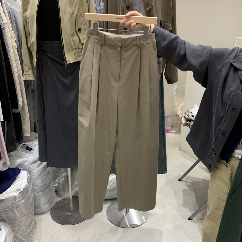 FRE韓國代購㊣女裝新品真品人氣時尚熱賣職業推薦休閑褲斜紋布FRE休閑褲圖色2