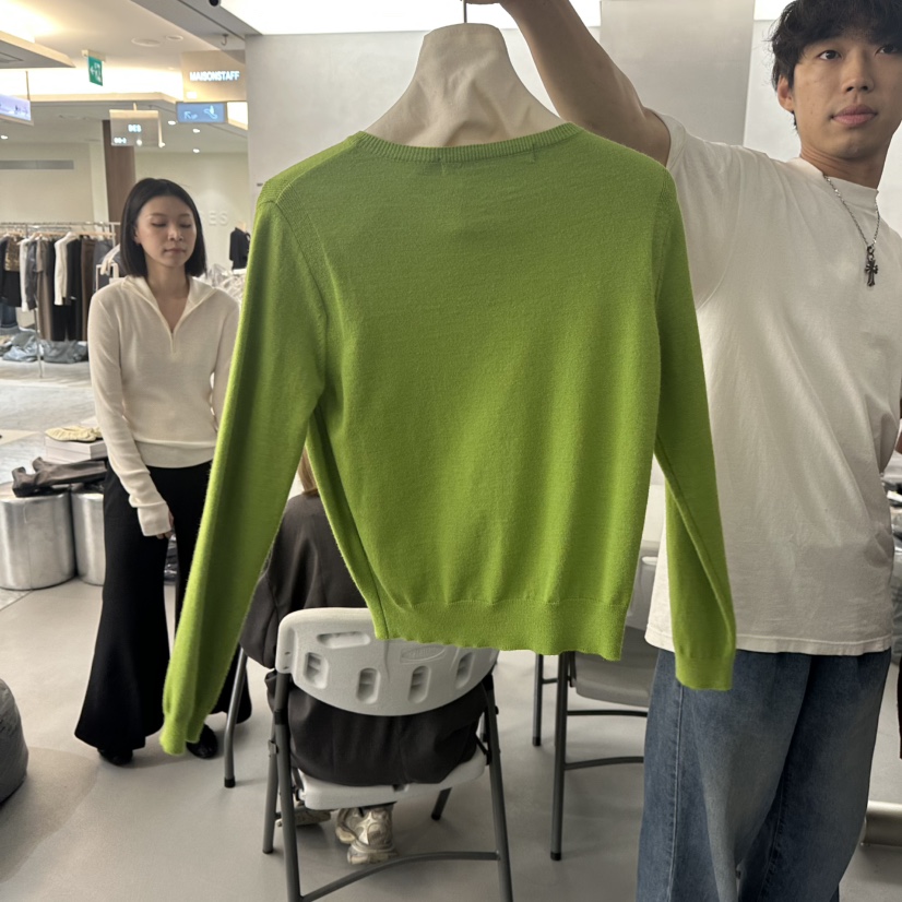DOUBLE STANDARD/LE SMOKING/MAISONSTAFF東大門㊣直郵女士新品真品針織衫開衫MAISONSTAFF針織衫