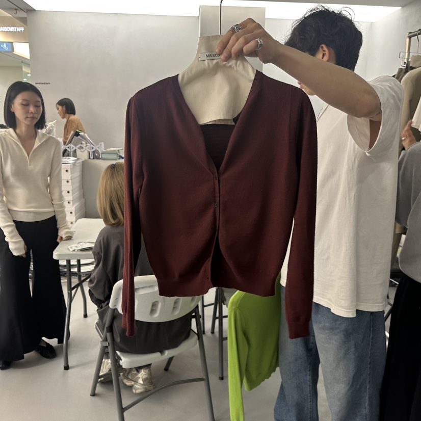 DOUBLE STANDARD/LE SMOKING/MAISONSTAFF東大門㊣直郵女士新品真品針織衫開衫MAISONSTAFF針織衫圖色2